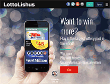 Tablet Screenshot of lottolishus.com